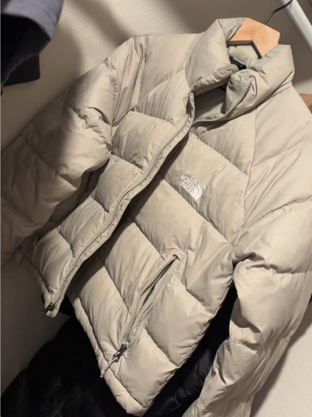 The North Face Beige Puffer Jacket